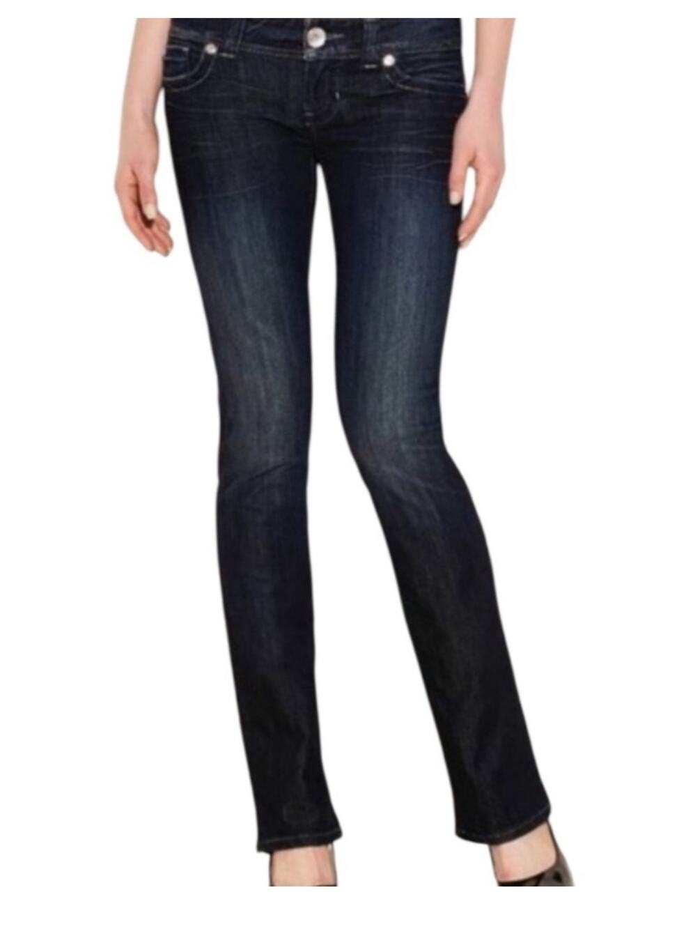 Guess Collection Daredevil Low Rise Crystal Studded Denim Jeans 27